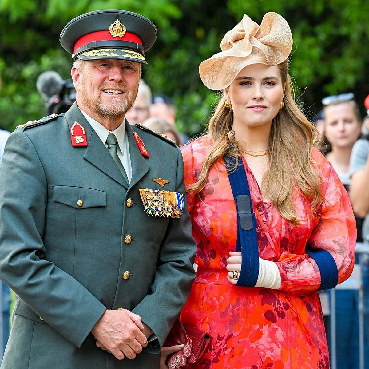 Amalia de Holanda en su último acto publico