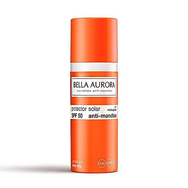 Bella Aurora Protector Solar Facial SPF 50.
