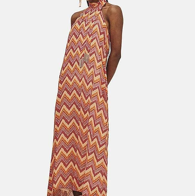 Vestido rosita estampado de Nekane, a la venta en Zalando, 105 euros.