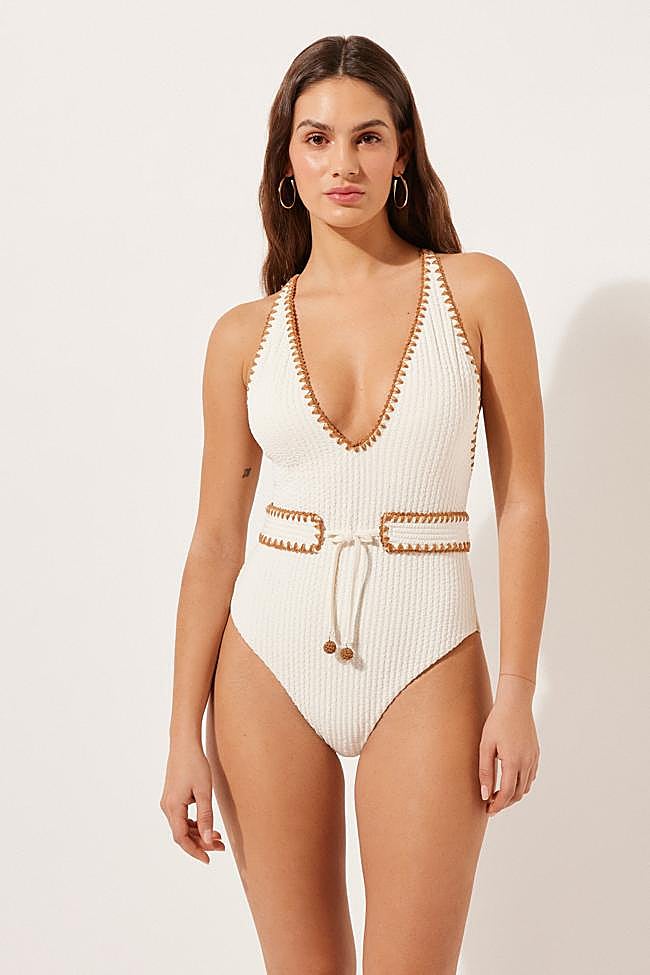 Bañador bicolor de Calzedonia.