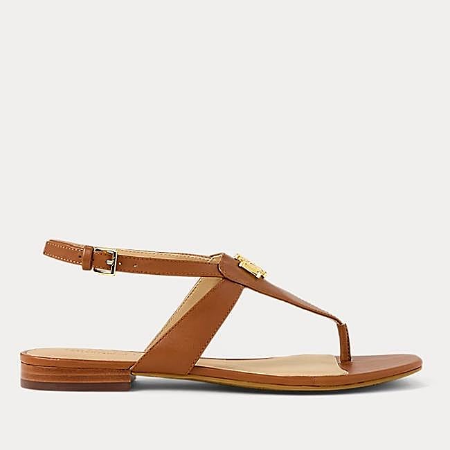 Sandalias marrones de Ralph Lauren, 104 euros.