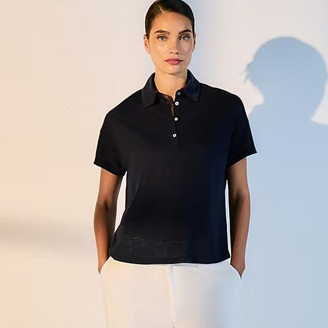 Polo oversize de manga corta