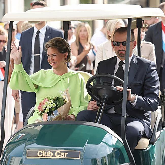 María Teresa de Luxemburgo, durante la celebración del jubileo de plata.