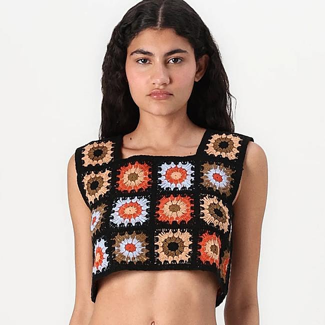 Top crochet de Vila, 29,95 euros.