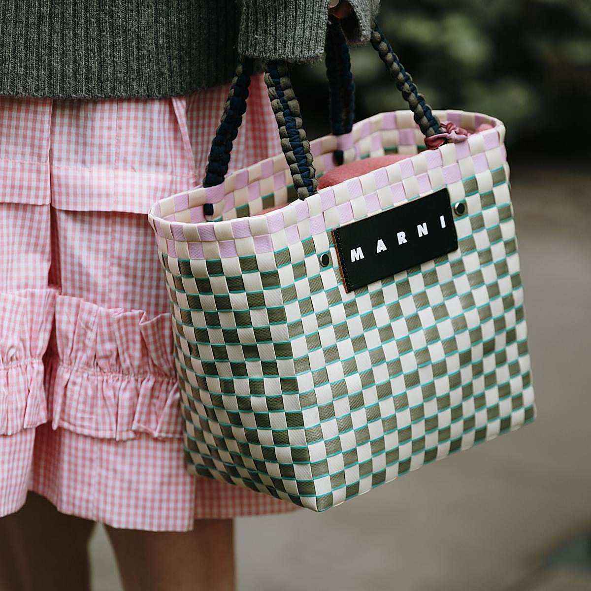 Bolso de verano con estampado vichy