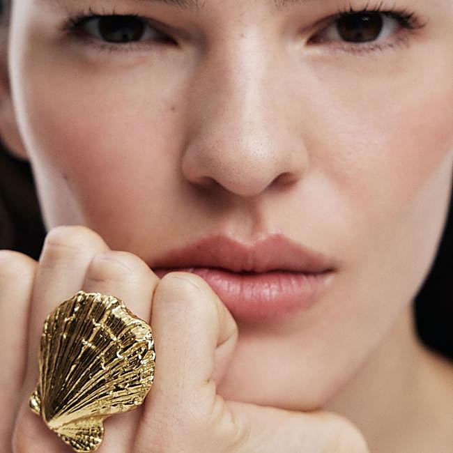 Maxi anillo con forma de concha