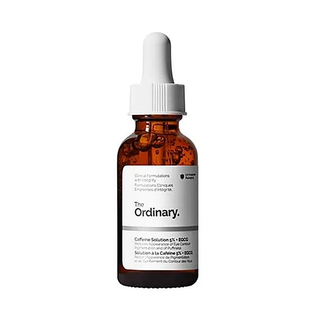 Sérum Caffeine Solution 5% + Egcg de The Ordinary.