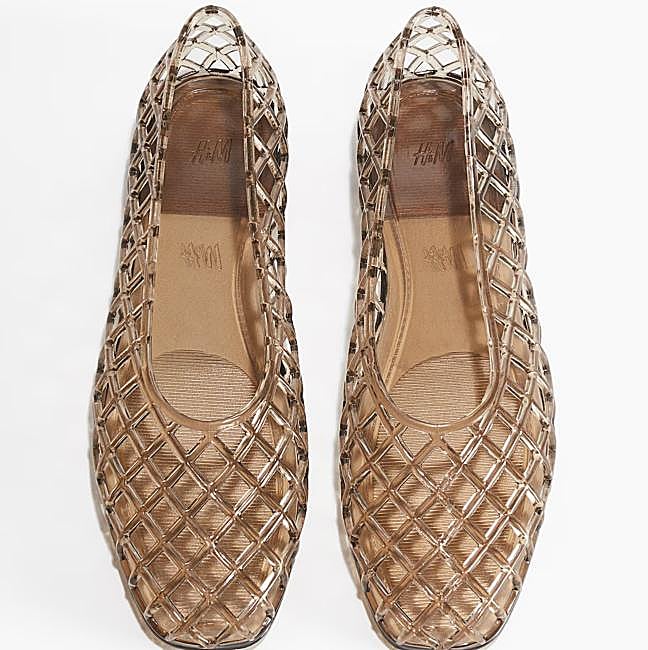 Bailarinas de rejilla de H&M, 24,99 euros.