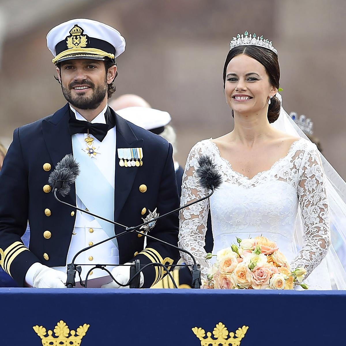 La princesa Sofía de Suecia, el día de su boda con el príncipe Felipe.