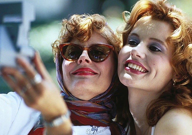 Susan Sarandon y Geena Davis en Thelma & Louise.