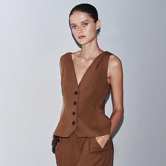 Top chaleco tailoring