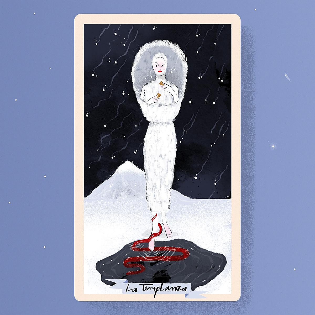 El arcano mayor de La Templanza.