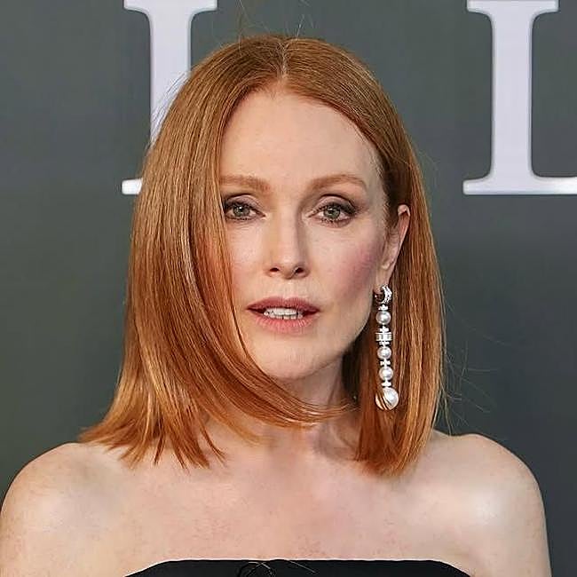 Julianne Moore con corte de pelo long bob