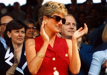 Lady Di en Wimbledon.