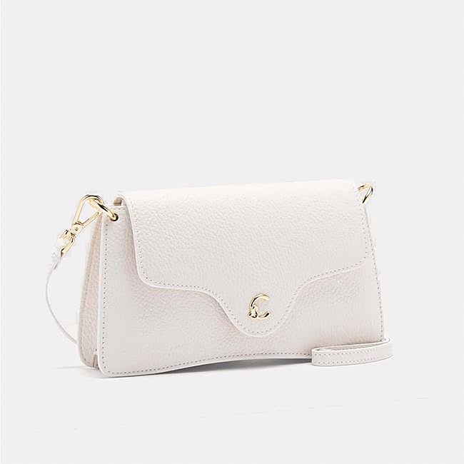 Bolso de piel en blanco de Coccinelle
