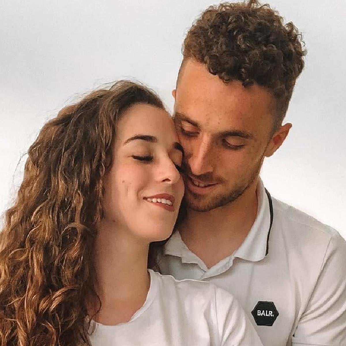 Diogo Jota y su mujer, Rute Cardoso, en una imagen de sus redes.