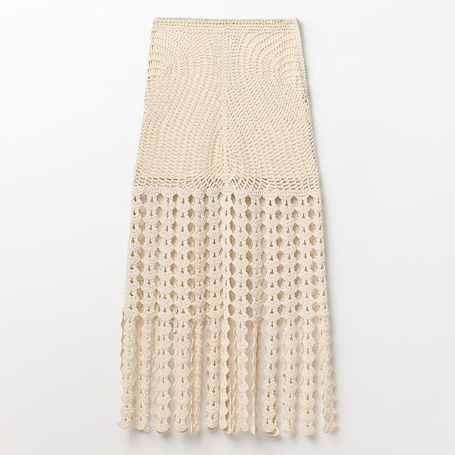 Falda flecos de Sfera (39,99€)