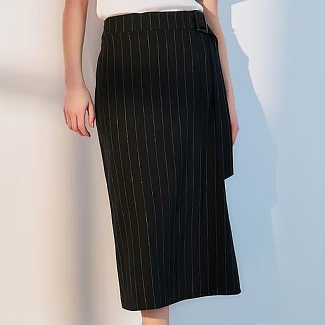 Falda con lino de mujer de Woman El Corte Inglés (39,99€)