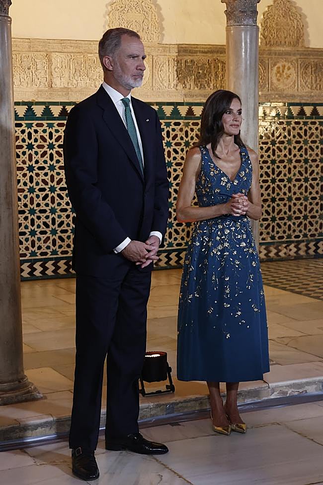 Letizia en los Reales Alcázares de Sevilla