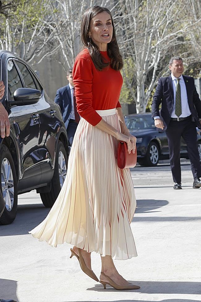 Letizia en la visita a Granada