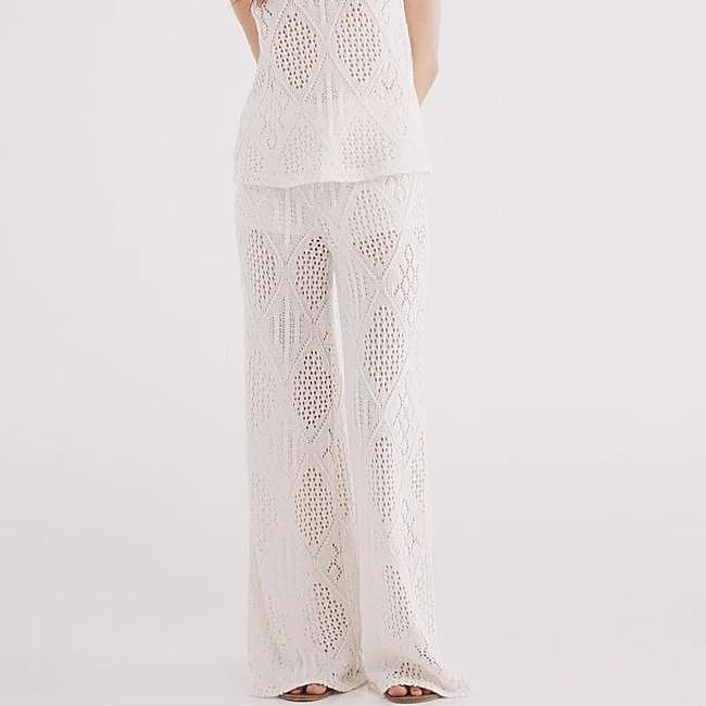 Pantalones de crochet con forro short