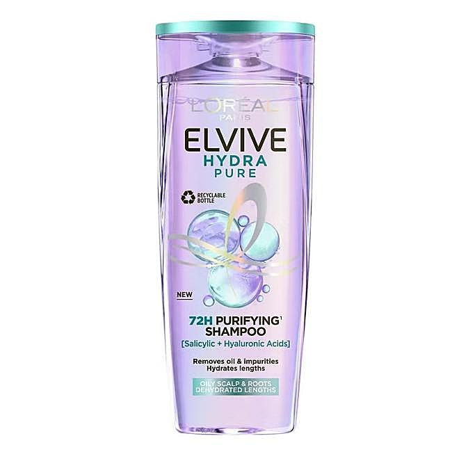 Champú purificante Hialurónico Pure Elvive de L'Oréal Paris.