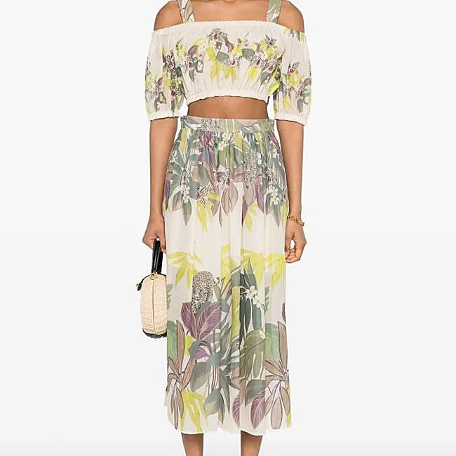 Conjunto estampado Jungle de Twinset, 252 euros.