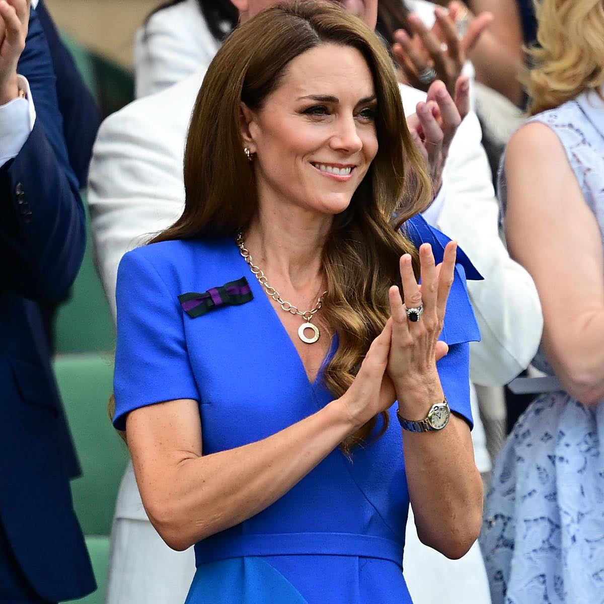 Kate Middleton en la final masculina de Wimbledon.