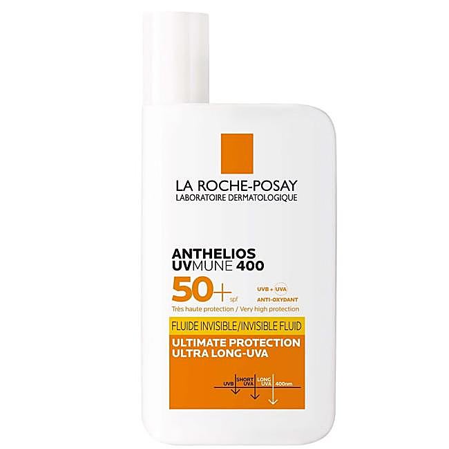 Anthelios UVMune 400 50+ Fluide Invisible de La Roche-Posay. Precio: 17,45 euros