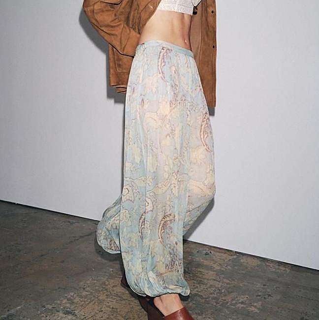 Pantalones bombachos con floral print