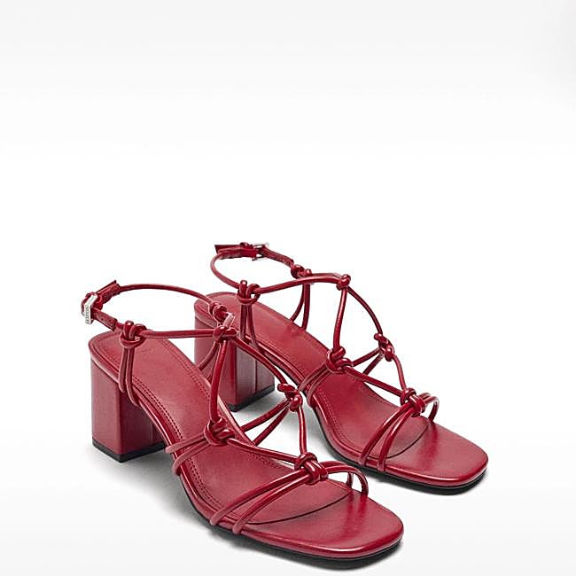 Sandalias de tacón ancho