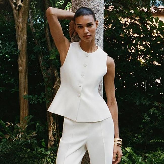 Chaleco de vestir con peplum