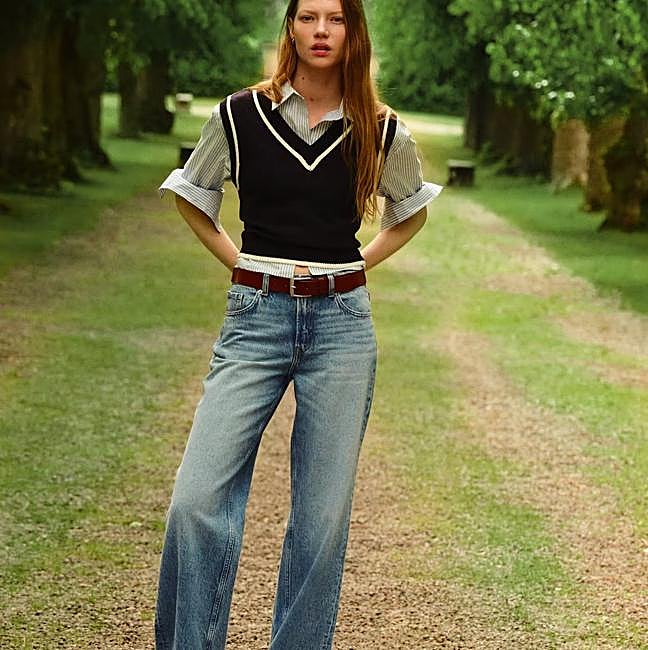 Vaqueros de pernera ancha