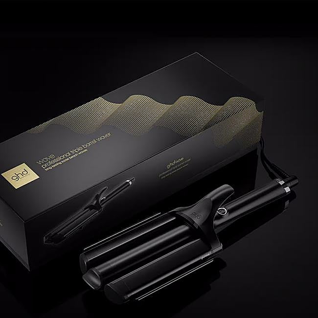 Plancha tenacilla triple ghd Wave.