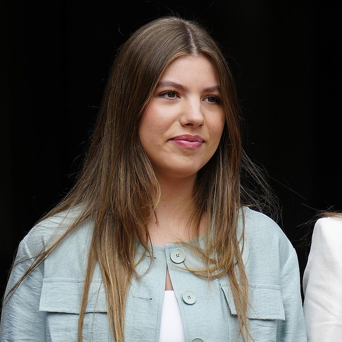 La infanta Sofía en el pueblo de Sant Martí Vell.