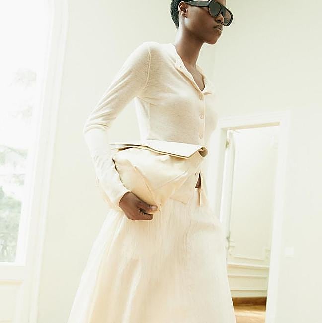 Cárdigan de punto fino en lana