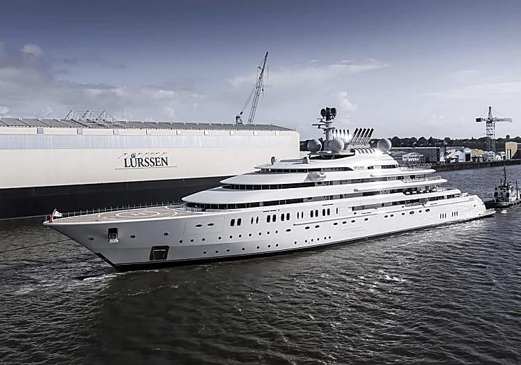 El yate The Opera, propiedad del jeque Abdullah bin Zayed.