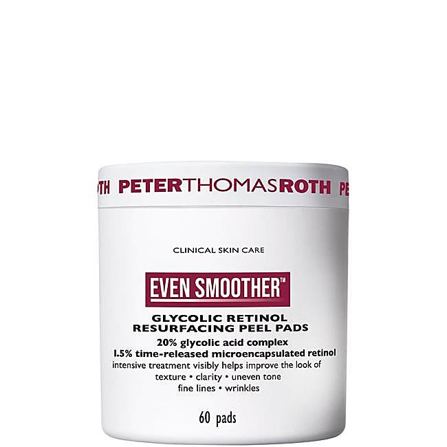 Even Smoother Glycolic Retinol Resurfacing Peel Pads de Peter Thomas Roth. Precio: 60 euros