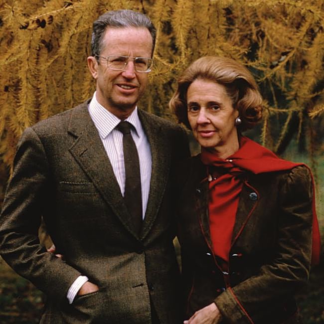 Balduino y Fabiola de Bélgica en la década de los ochenta.