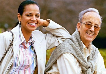 Ronna Keitt, en un momento feliz de su relación con el doctor Iglesias Puga.