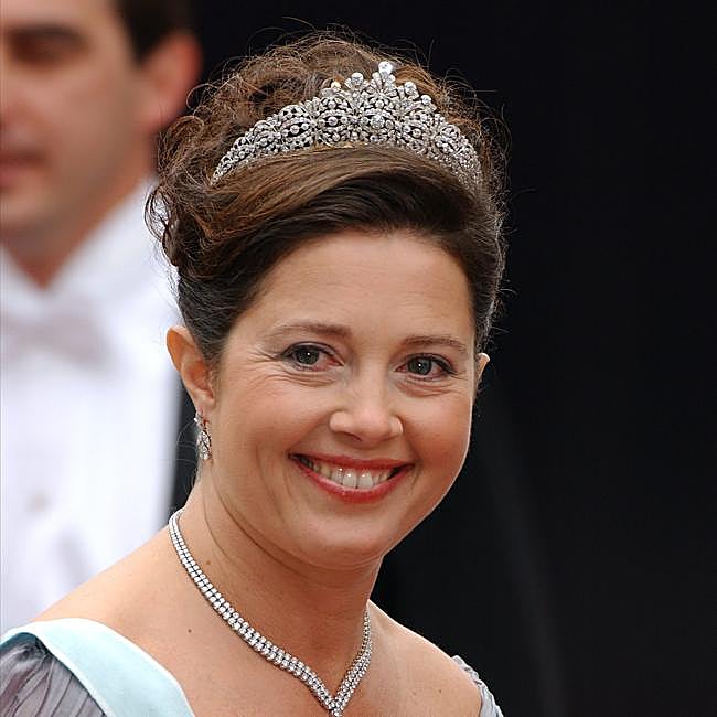 Alexia de Grecia lució llevando la tiara de diamantes.