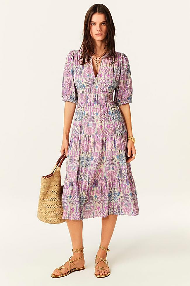 Vestido con estampado boho de Ba&sh.