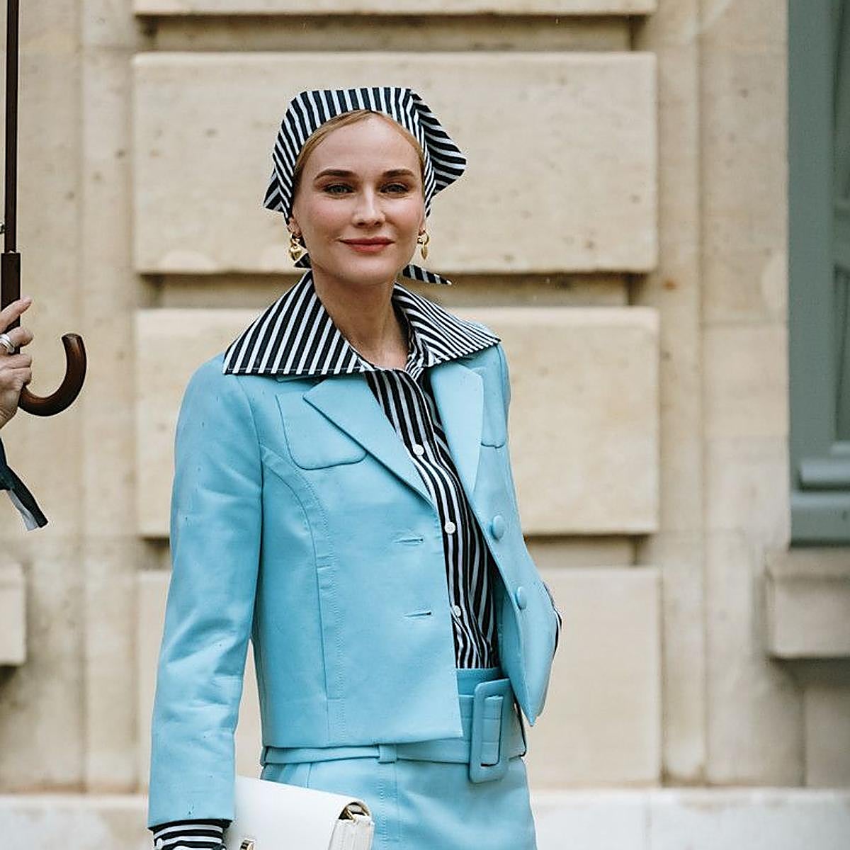 Diane Kruger con peinado tendencia en la fashion week