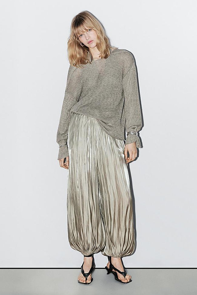 Pantalón de fiesta de Massimo Dutti (99,99 euros)