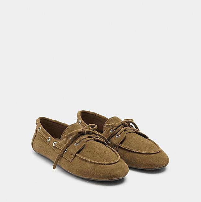 Mocasines de ante marrones