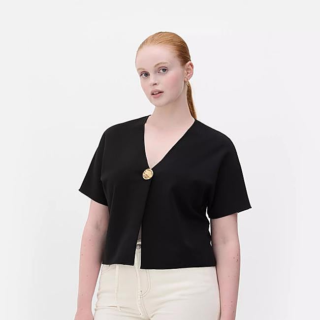 Cárdigan de manga corta