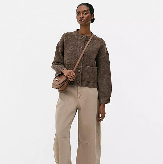 Chaqueta de punto tipo bomber