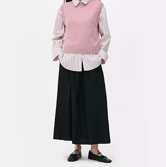 Falda midi con vuelo