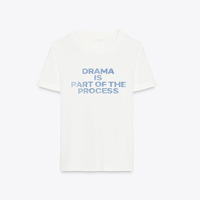 Camiseta con mensaje de Zara (12,99 euros)