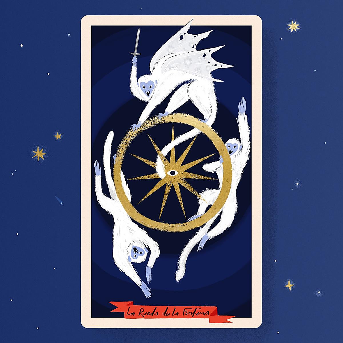 La Rueda de la Fortuna, el arcano X del Tarot.